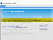 Tablet Screenshot of electricpowergroup.net